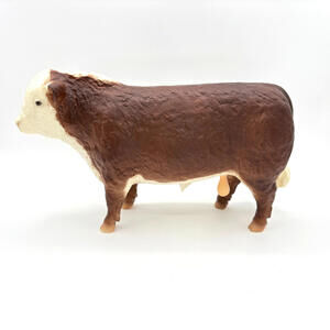 Vintage Breyer Polled Hereford Bull Cow Red Brown 1968-2004 #74